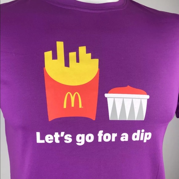 🔥 Sold! McDonalds Crew Top T-Shirt Lets Go - Picture 2 of 8